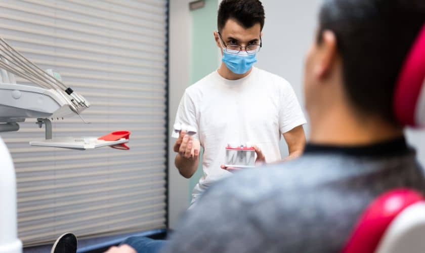 "Patient visits at Lombardi Dental in Sharpsville, for Dental Crowns Treatment."